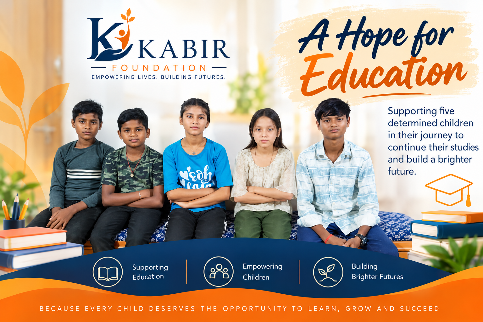 A Hope for Education: Kabir Foundation Supports School Fees for Five Tribal Children